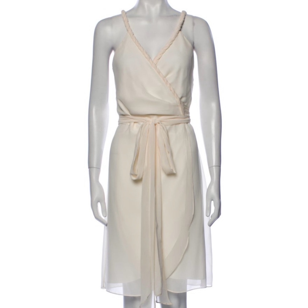 Ceremony Classy Cream Wrap Dress